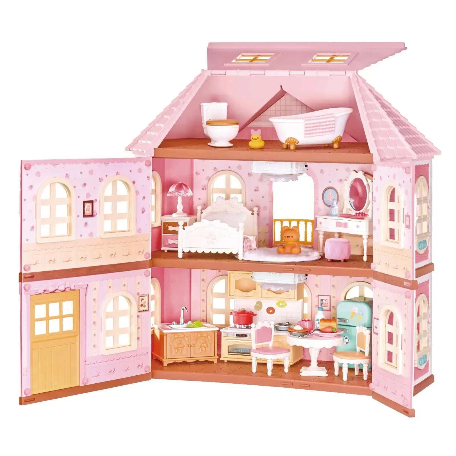 Rolife Fairy Rose Cottage Dollhouse Kit HH001 | ToysQuiz