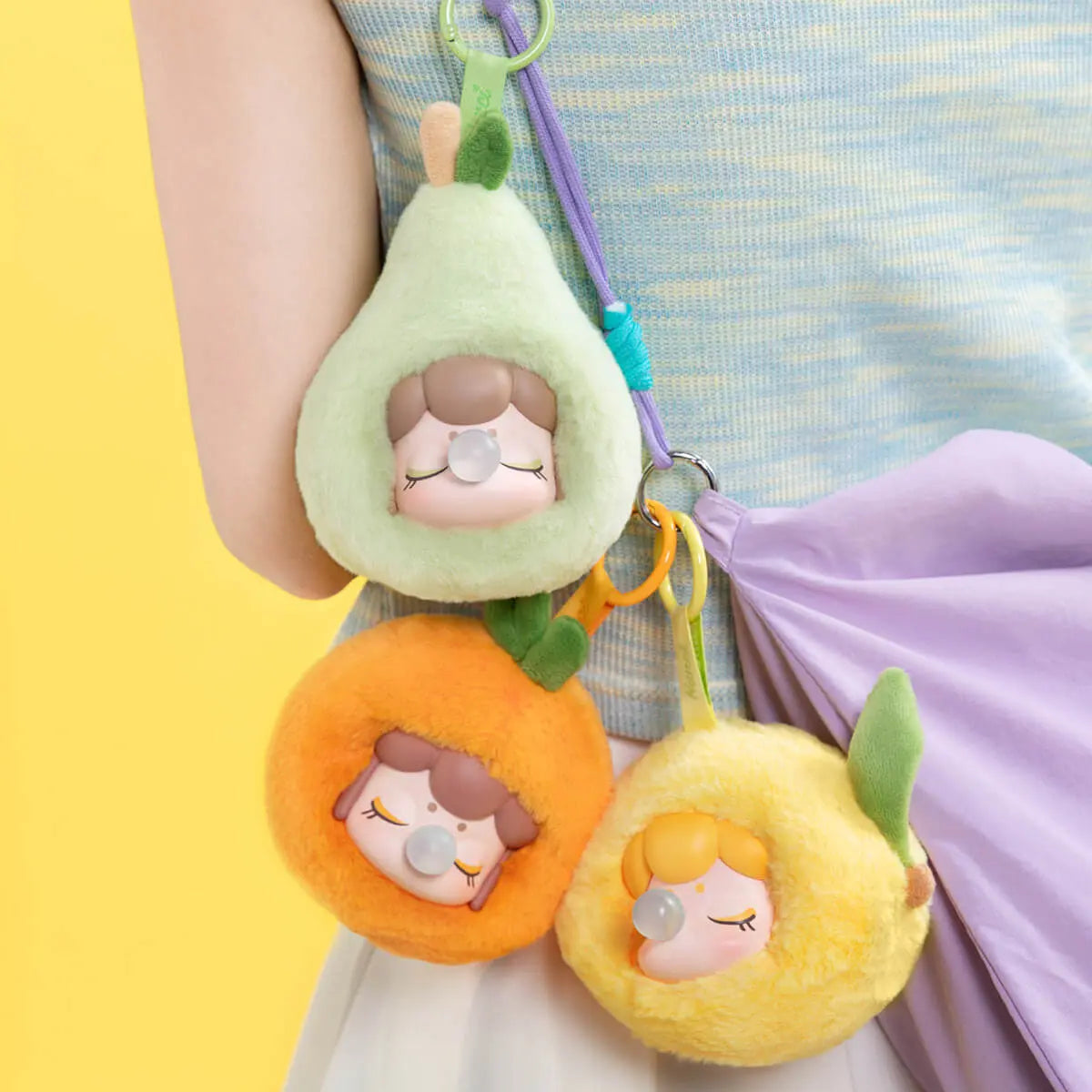 Nanci Fruit Mood plyšové přívěšky visí jako pytel kouzlo