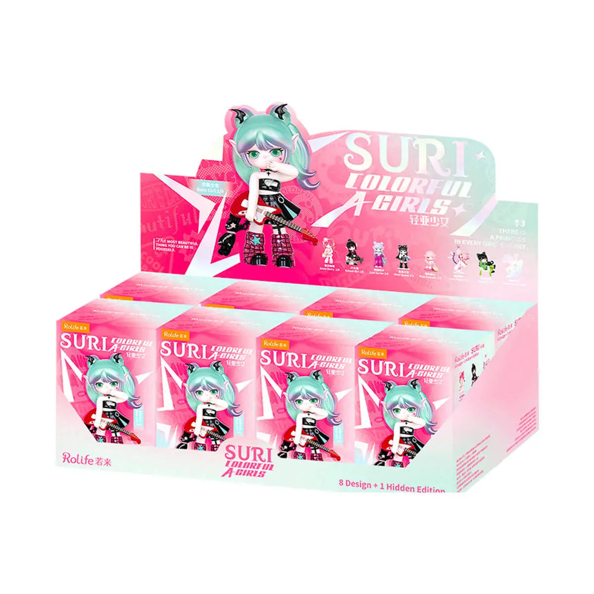 Close-up details of Rolife Suri Colorful Girls SKXX figure