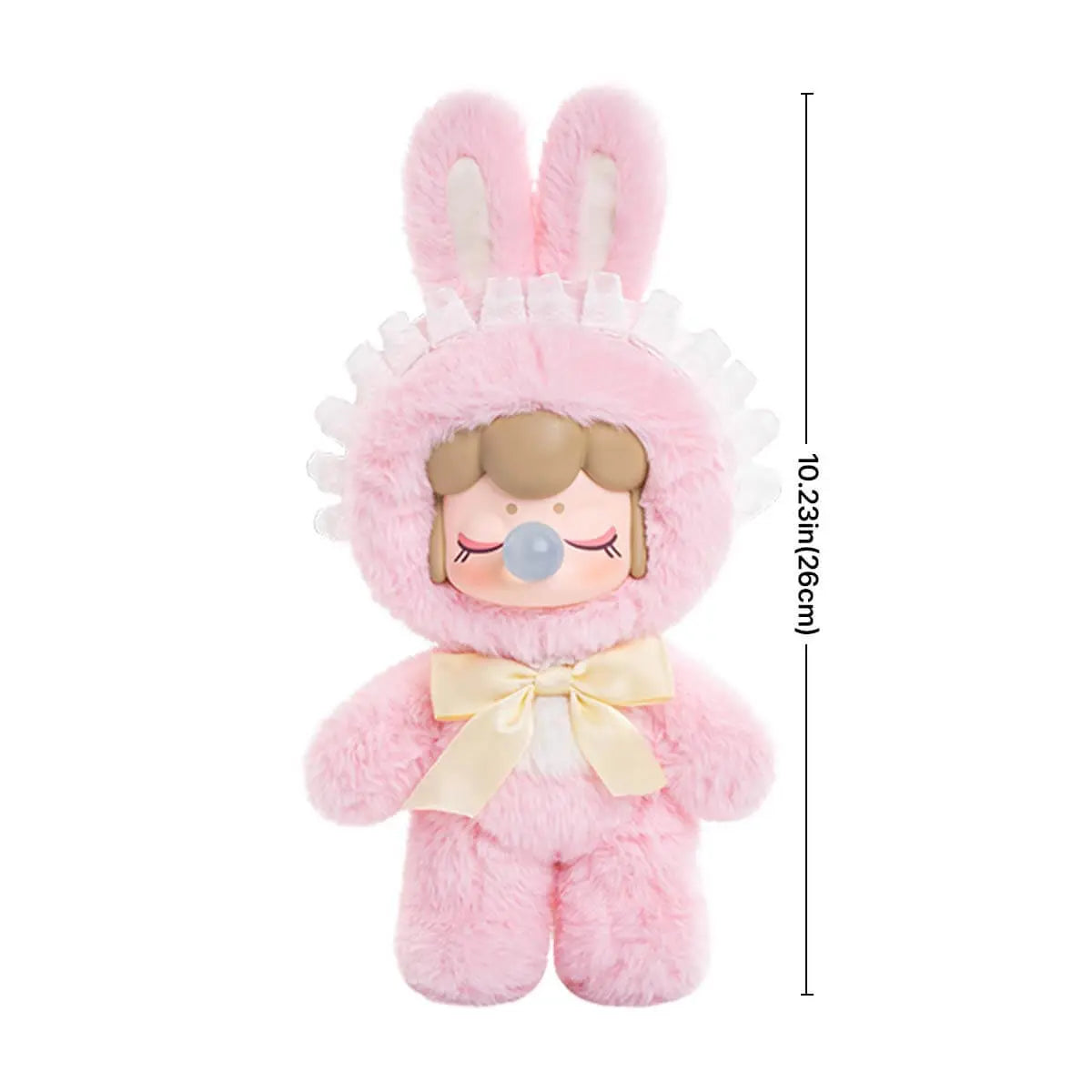 Pink Sweetheart plyš velikosti průvodce ukazuje 26 cm výška