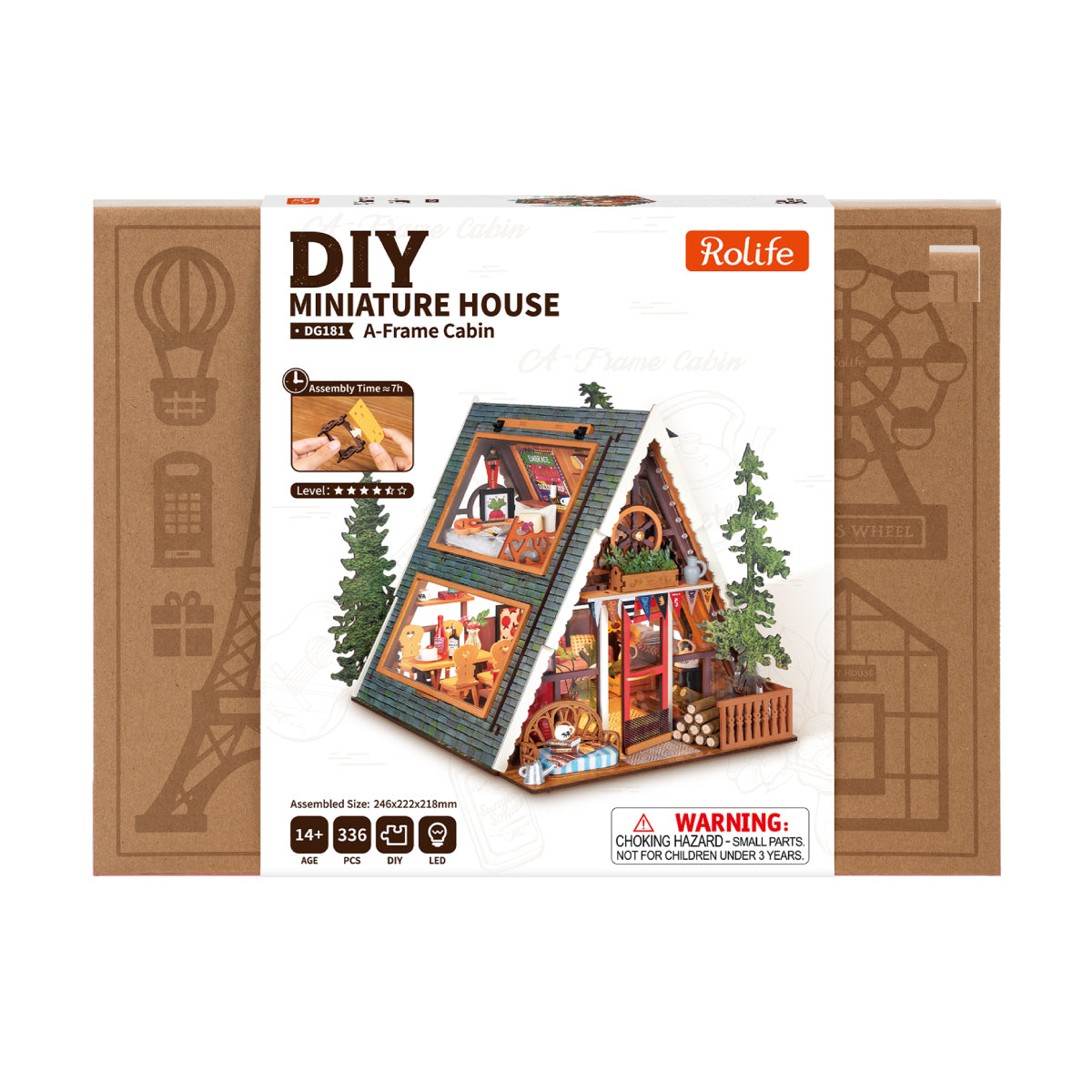 A-Frame Cabin DIY Miniature House