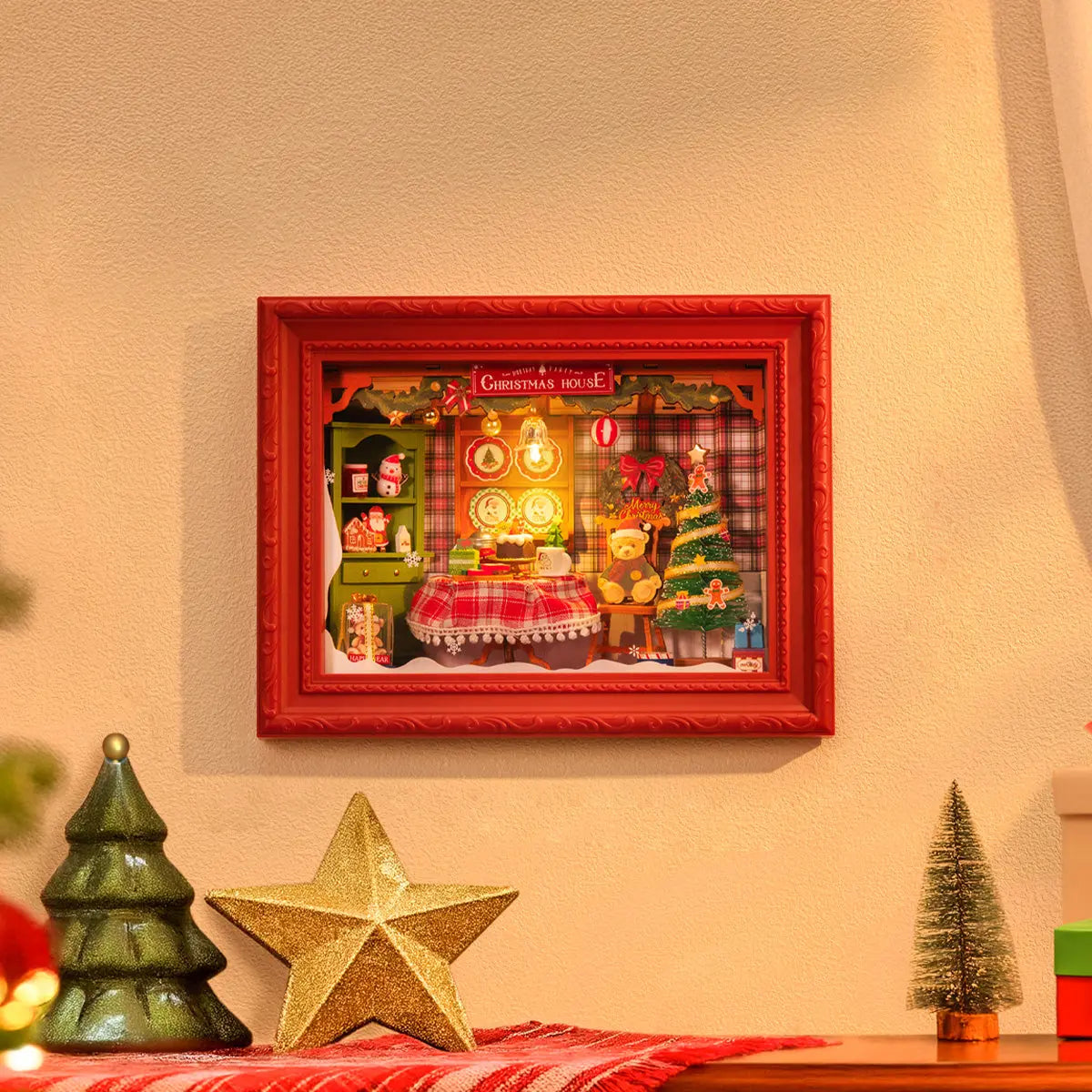 Rolife Christmas Eve Party 3D Wooden Puzzle Toys Quiz