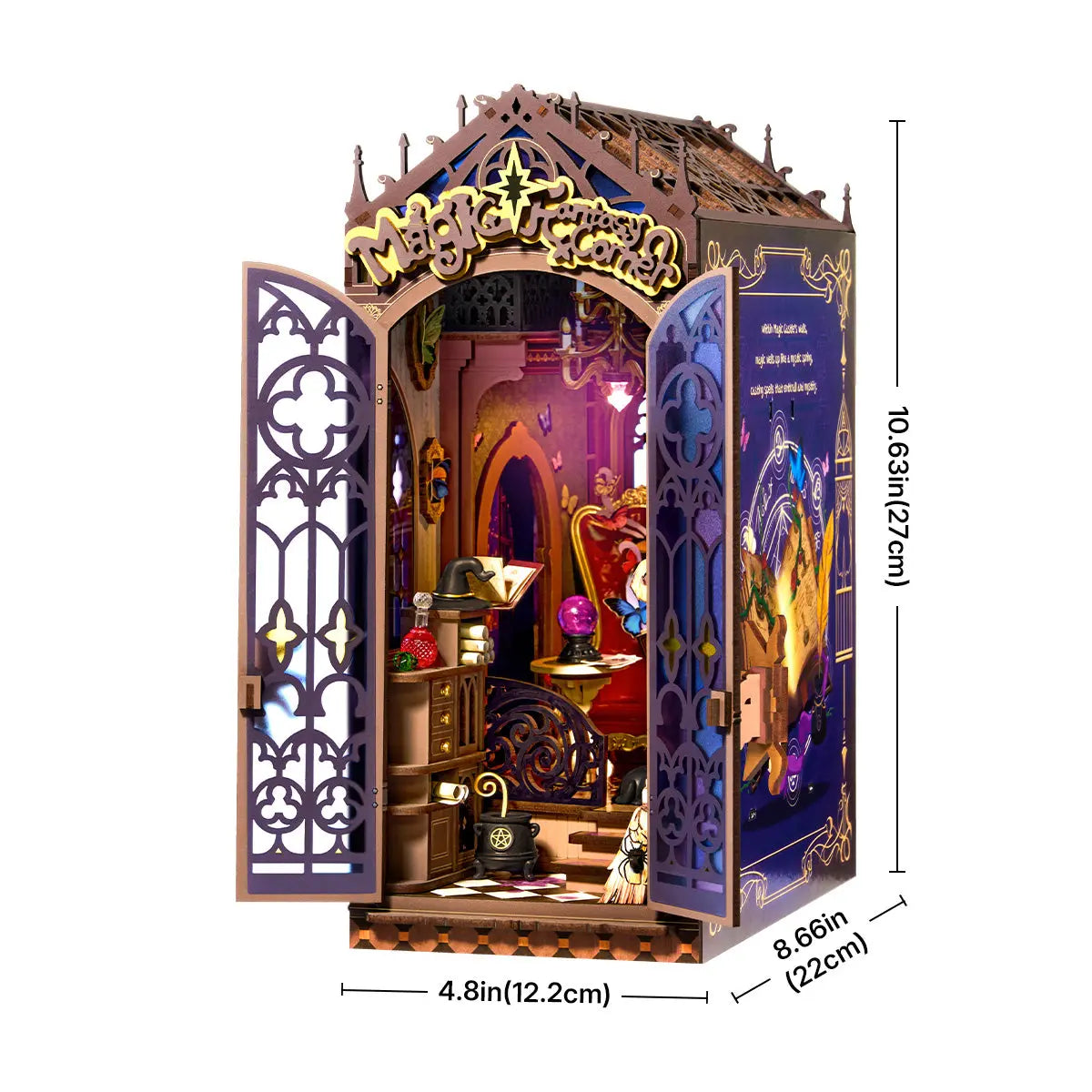 Rolife Magic Fantasy Corner DIY Book Nook Shelf Insert Toys Quiz