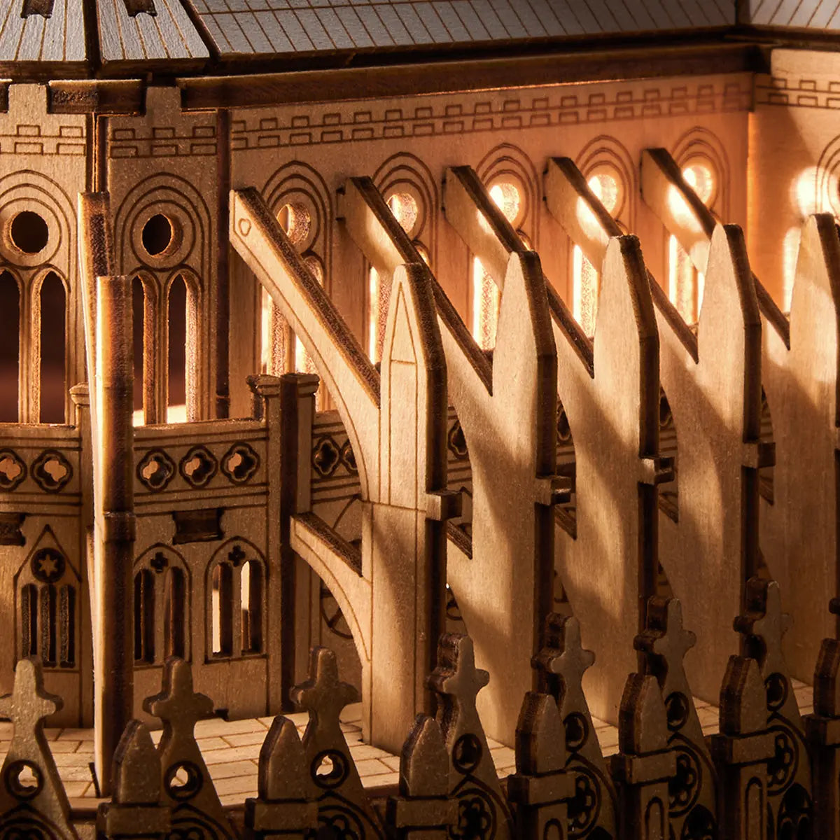 Rowood Paris Cathedral 3D Wooden Puzzle Toys Quiz