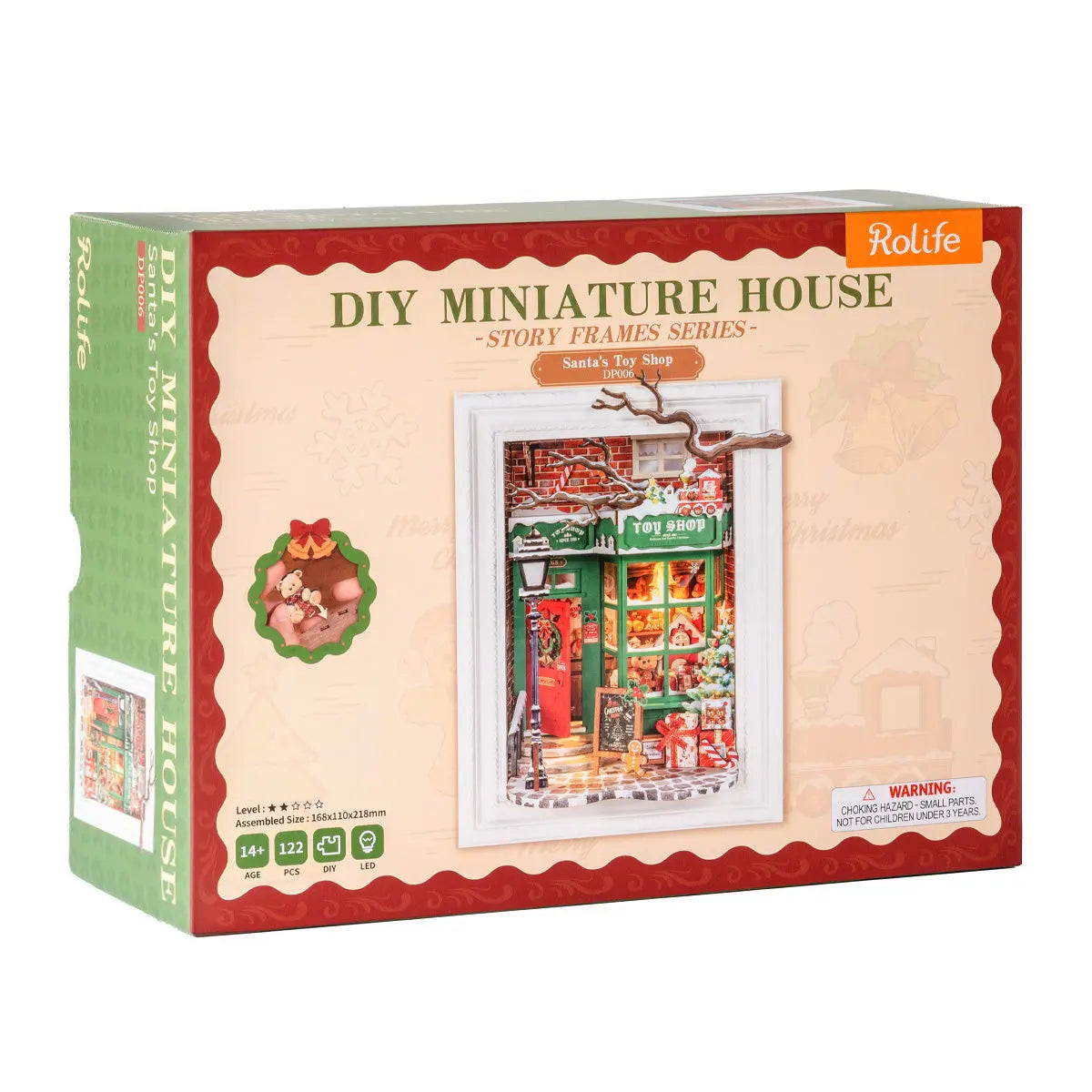 Rolife Santa's Toy Shop 3D Wooden Puzzle Toys Quiz
