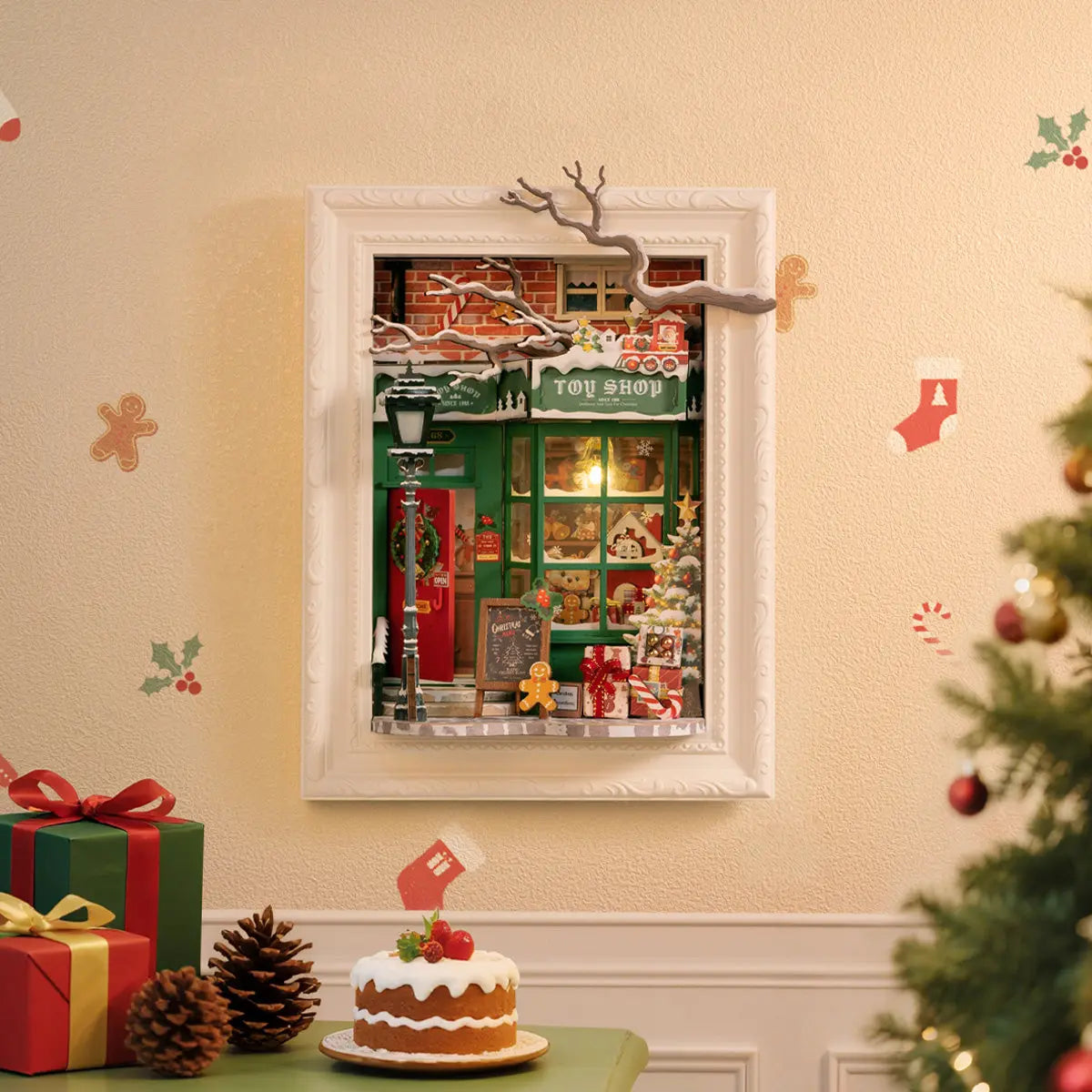 Rolife Santa's Toy Shop 3D Wooden Puzzle Toys Quiz