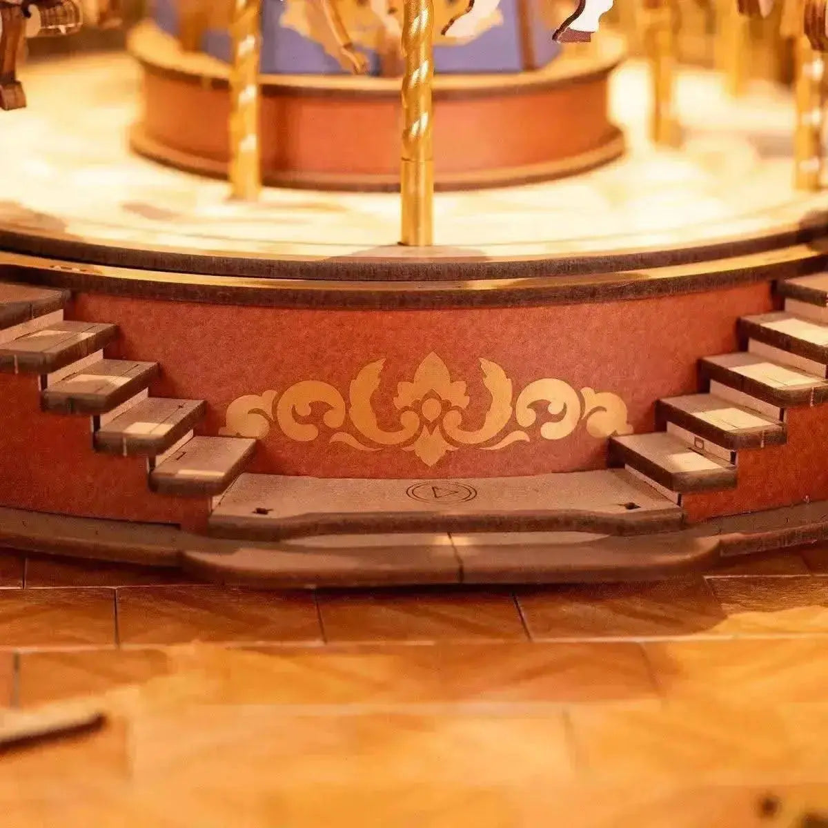 Classic Carousel 3D Wooden Puzzle - Toys Quiz
