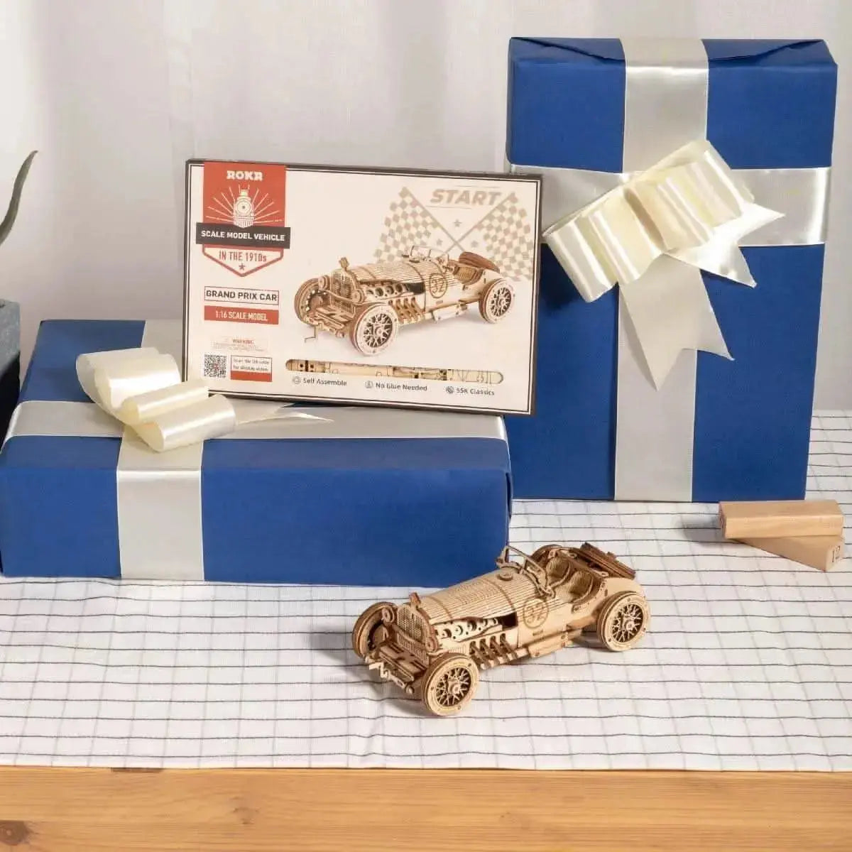 Grand Prix Car Scale Model 3D Wooden Puzzle - Toys Quiz