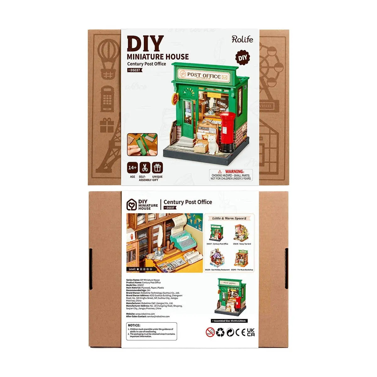 Rolife Century Post Office DIY Miniature House Toys Quiz