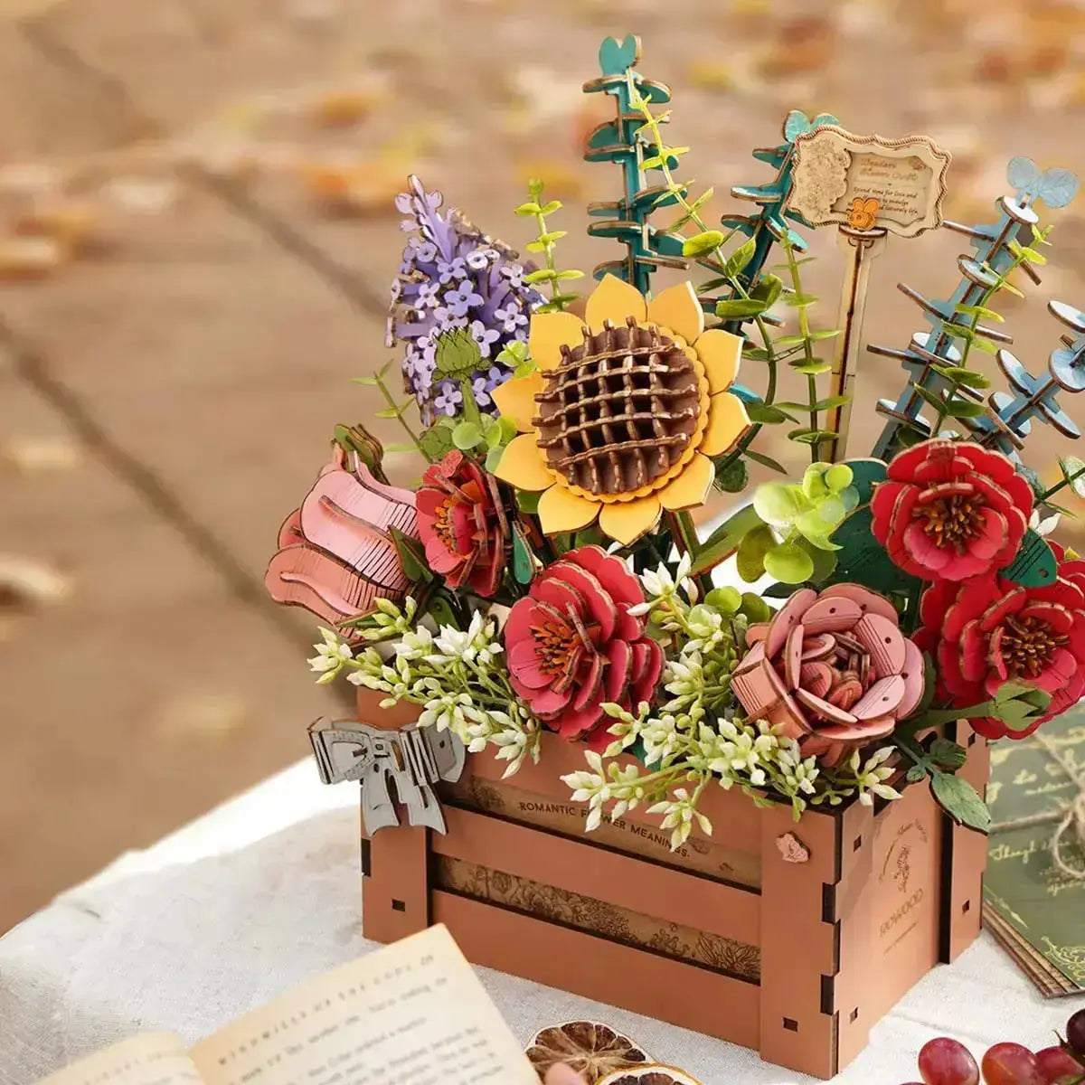 Rowood Wooden Bloom Box DIY 3D Puzzle TW02H - Toys Quiz