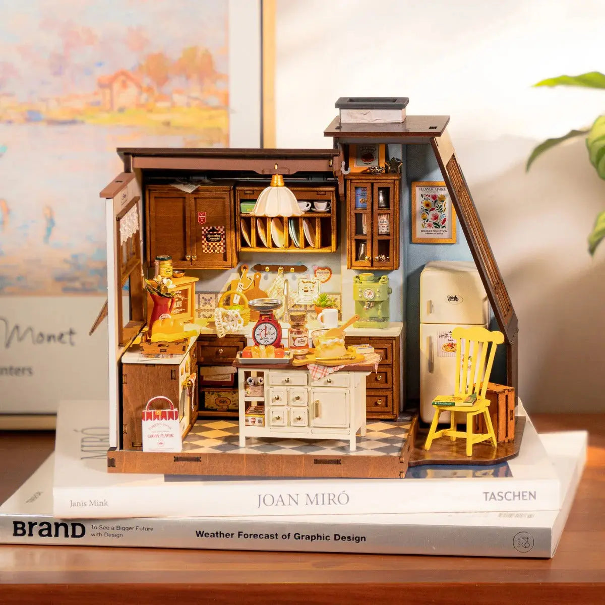 Rolife Baking Kitchen DIY Miniature House Toys Quiz