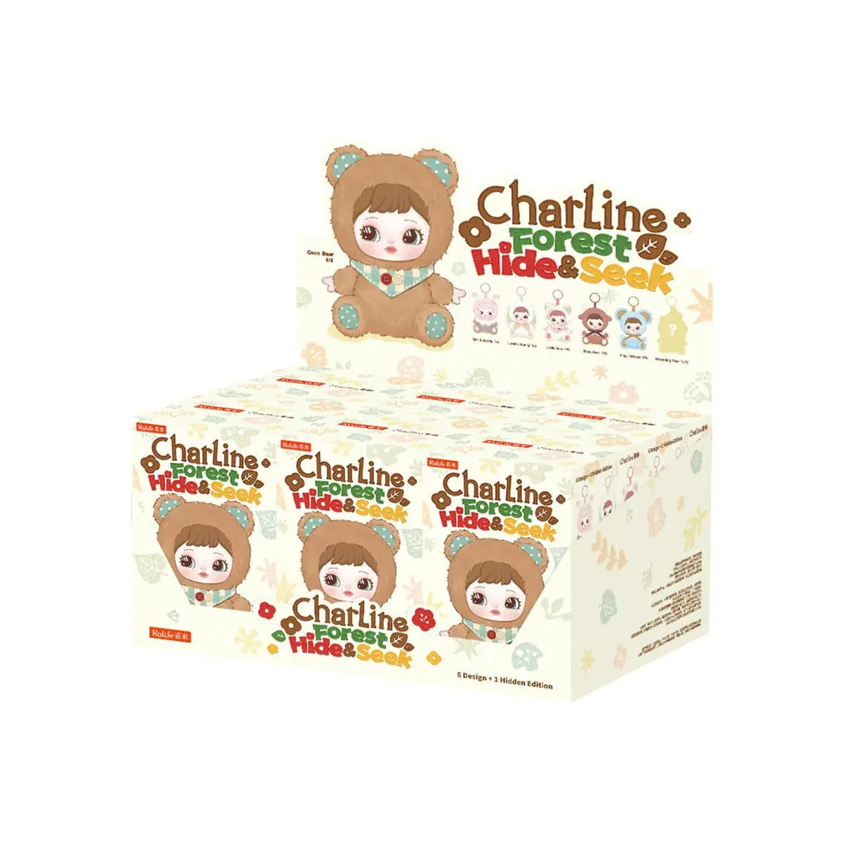 Charline Forest Hide & Seek Six- box celý set displej