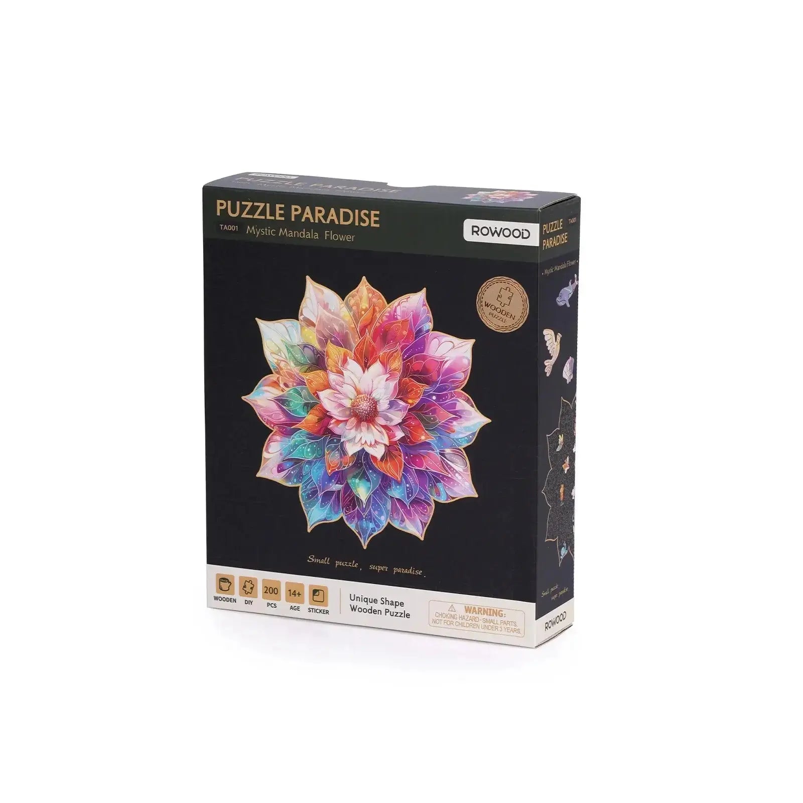 Rowood Mystic Mandala Květina TA001 dřevěné puzzle box