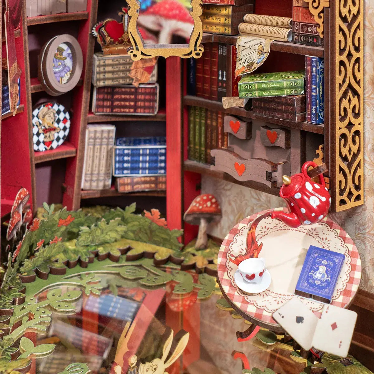 Rolife Fall into Wonder DIY Book Nook Shelf Insert Toys Quiz
