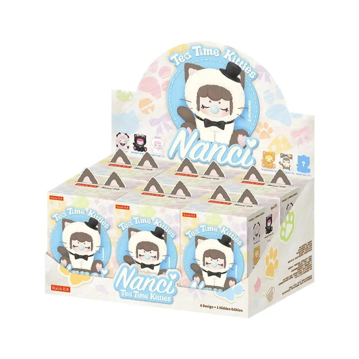 Nanci Tea Time Kitties celá sada obsahující šest slepých krabic