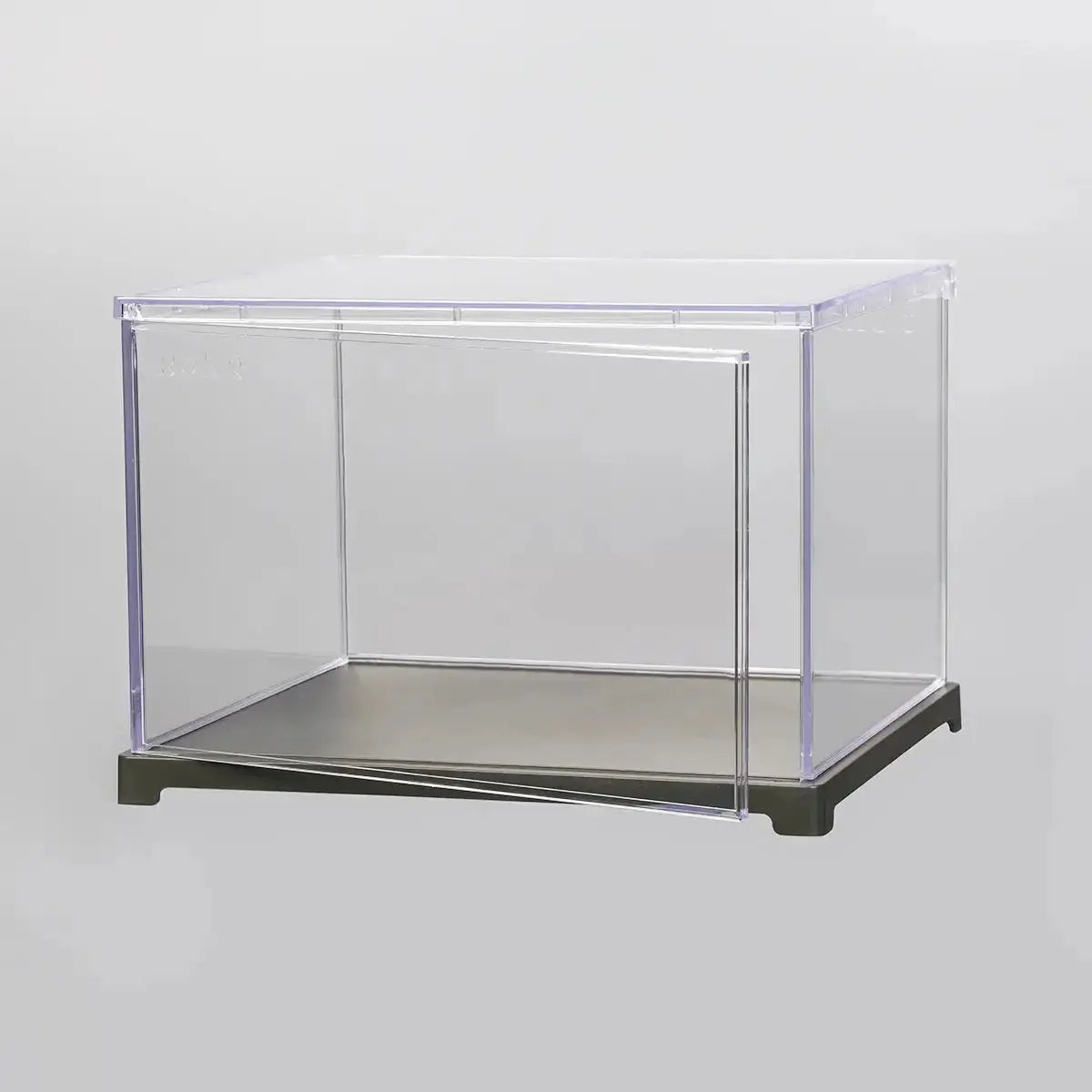 Clear ROKR display case panels ready for six-piece assembly