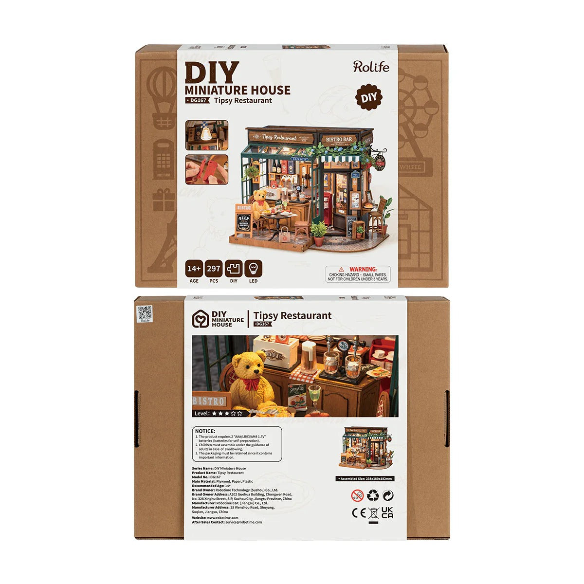 Rolife Tipsy Restaurant DIY Miniature House