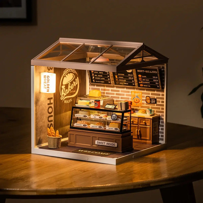 Warm Ambient Bakery Lighting
