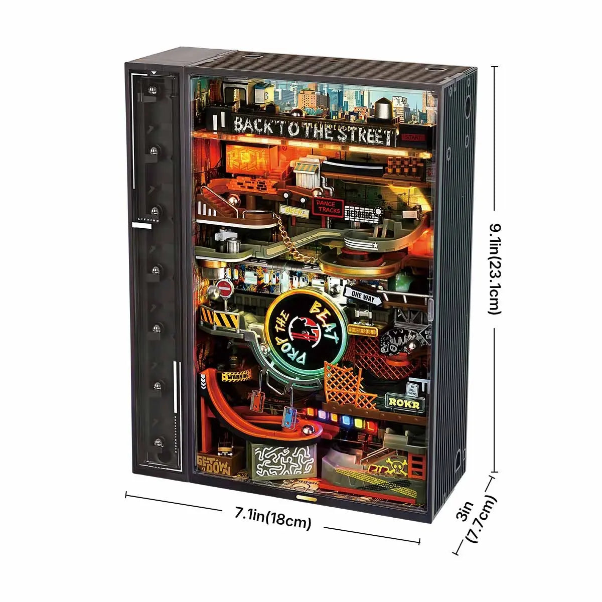 ROKR Hip-Hop Street Marble Run Mechanical 3D Puzzle Toys Quiz