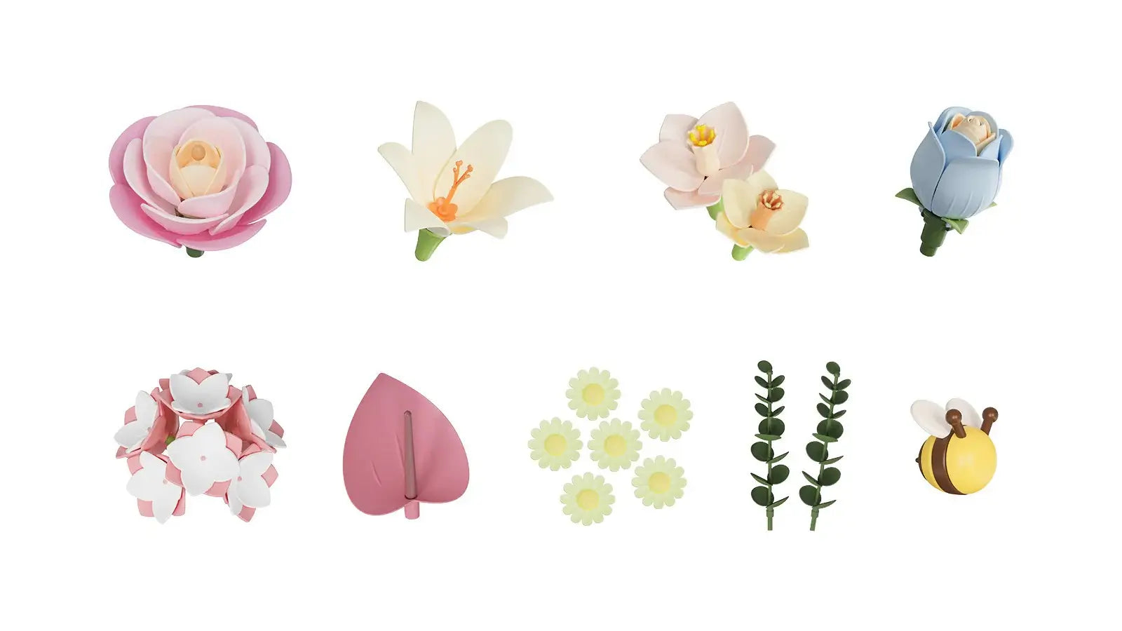 Eight Flower Varieties