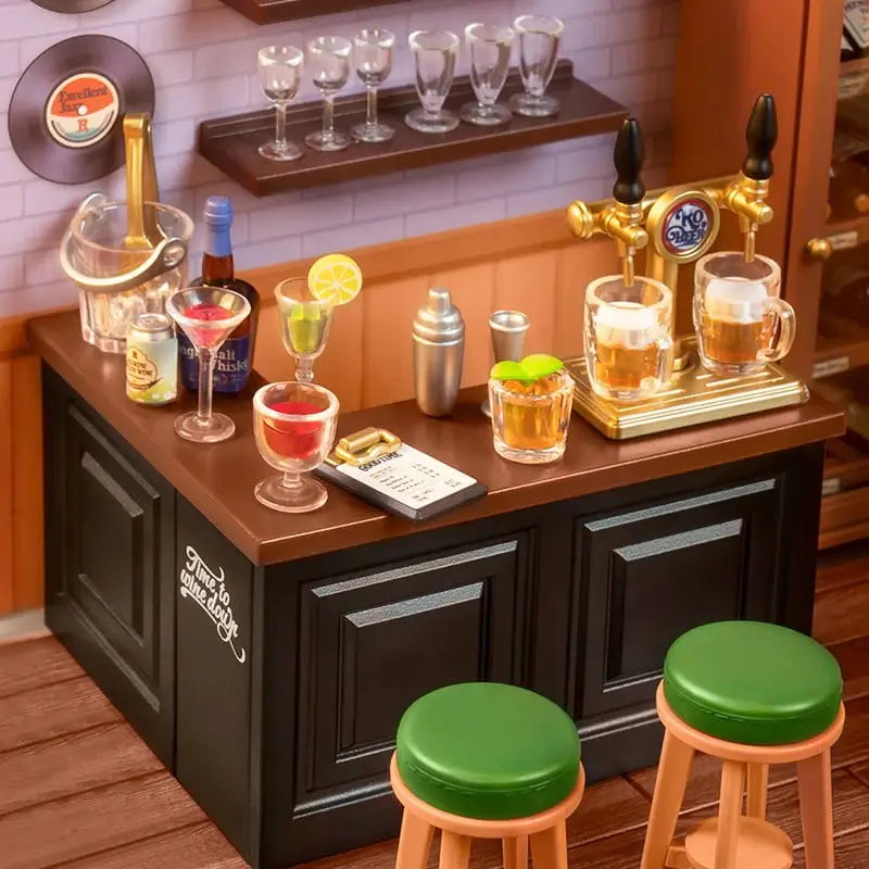 A Fully Stocked Bar Counter