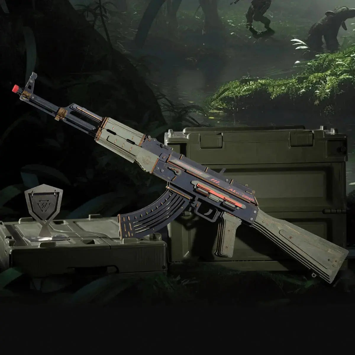 ROKR AK-47 Assault Rifle Toy Gun 3D Wooden Puzzle Toys Quiz