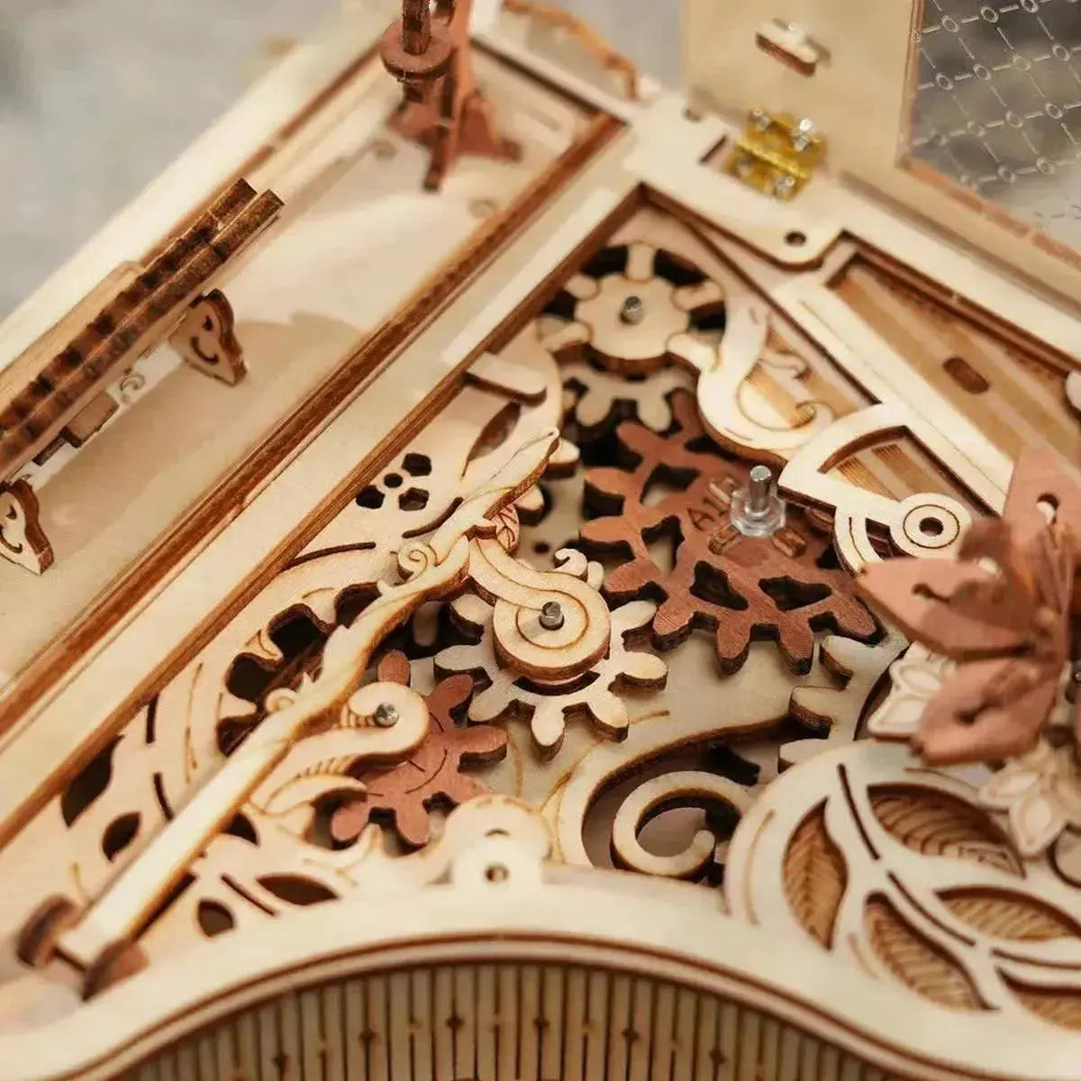 Magic Piano Mechanical Music Box 3D Wooden Puzzle - Toys Quiz