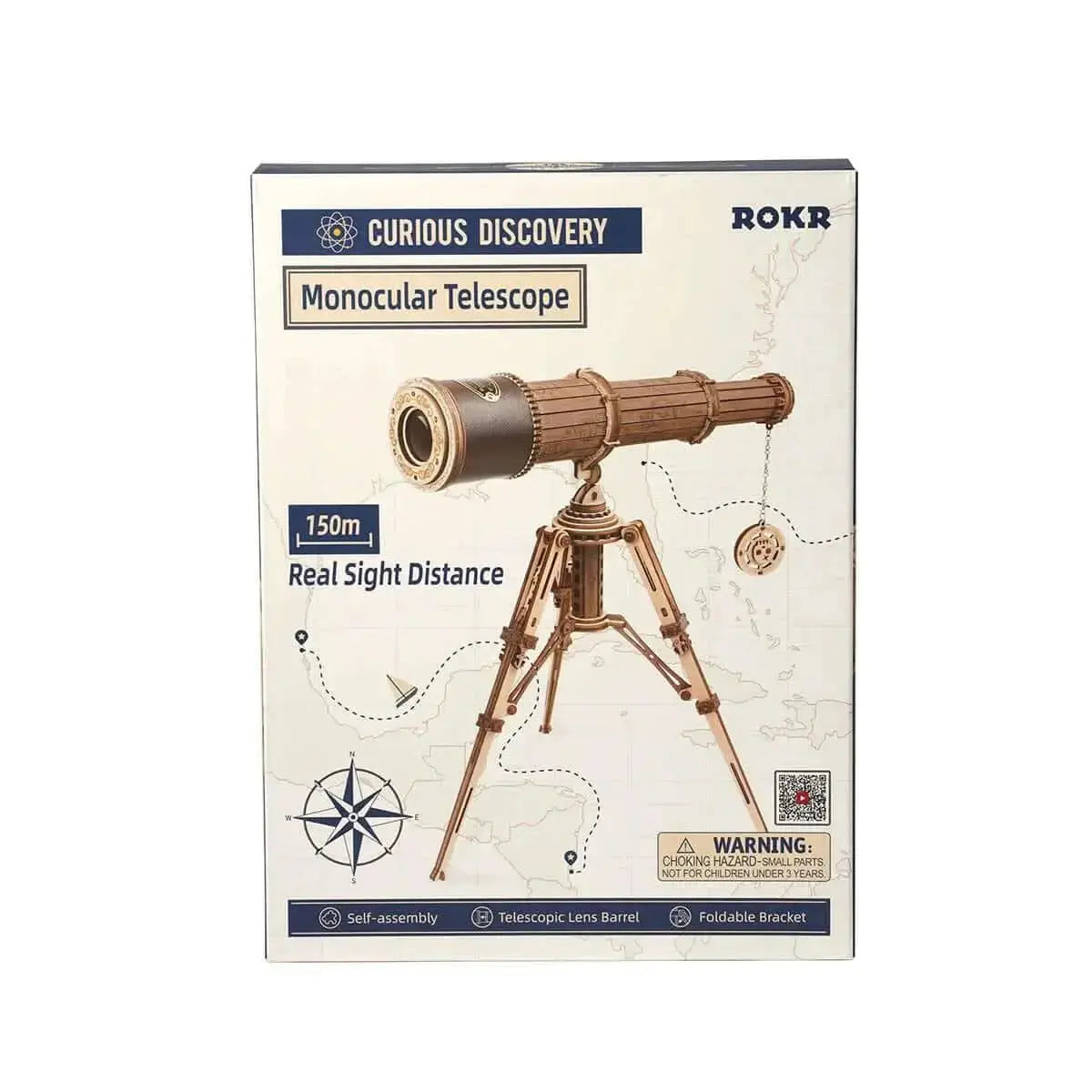 Monocular Telescope 3D Wooden Puzzle - Toys Quiz