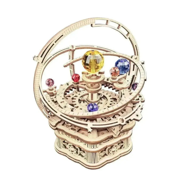 Wooden Music Box – Starry Night Orrery DIY 3D puzzle kit - Toys Quiz