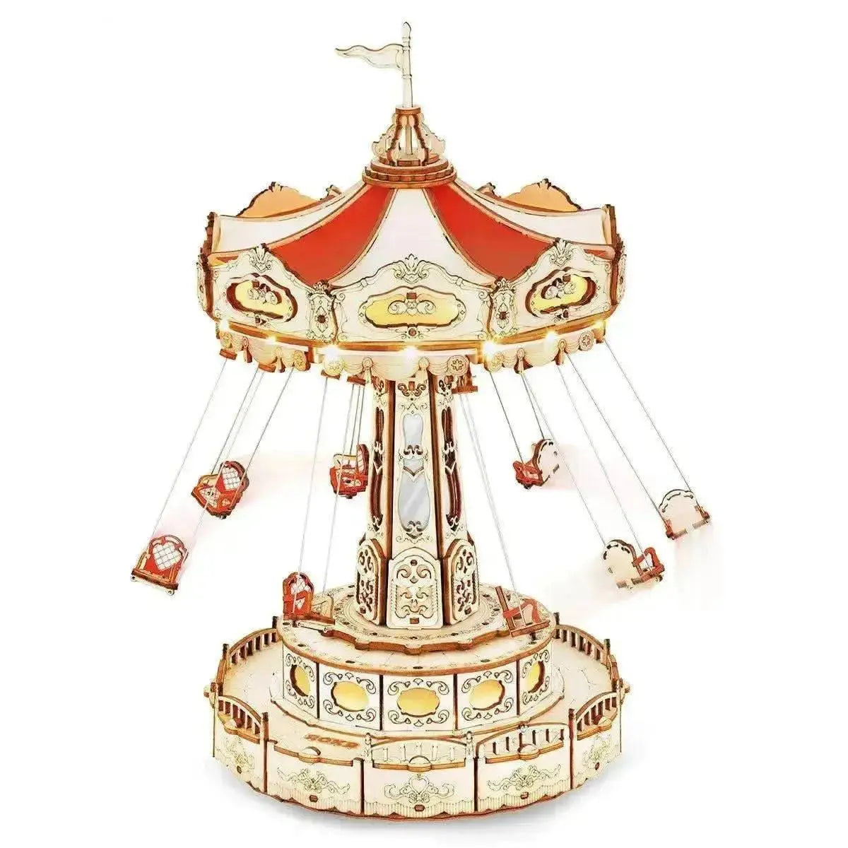 Wooden Music Box – Swing Ride DIY 3D Puzzle Kit - Toys Quiz