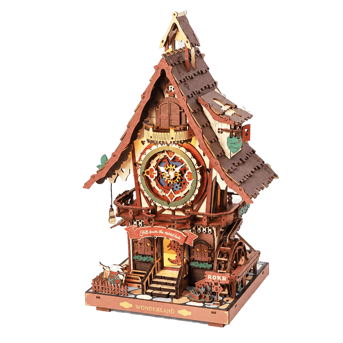ROKR Wonderland Cuckoo Clock LC901C wooden mechanical model