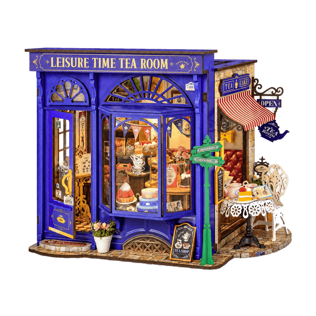 Blue Rolife Leisure Time Tea Room DG171 miniature house model