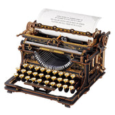 ROKR Mechanical Typewriter Wooden 3D Puzzle LK703B (Classic Version) ROKR