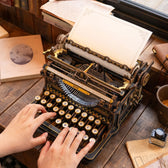 ROKR Mechanical Typewriter Wooden 3D Puzzle LK703B (Classic Version) ROKR