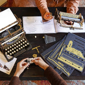 ROKR Mechanical Typewriter Wooden 3D Puzzle LK703B (Classic Version) ROKR