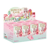 Rolife Lingfeng Town display case with eight pastel blind boxes
