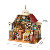 Rolife Clockwise Clocks DH104 size diagram labelled 29 cm wide, 24.2 cm high and 18 cm deep.