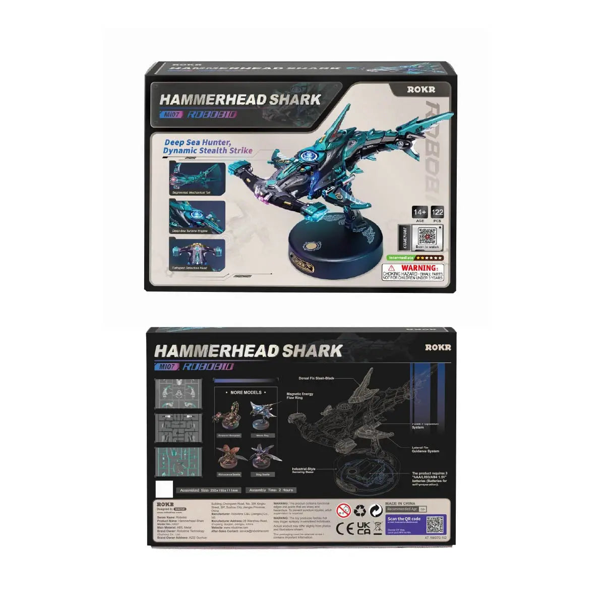 ROKR Hammerhead Shark DIY Model 3D Puzzle MI07 ROKR