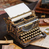 ROKR Mechanical Typewriter Wooden 3D Puzzle LK703B (Classic Version) ROKR