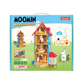 Front of the Rolife Moominhouse DA009 kit box showing the completed house and Moomin characters