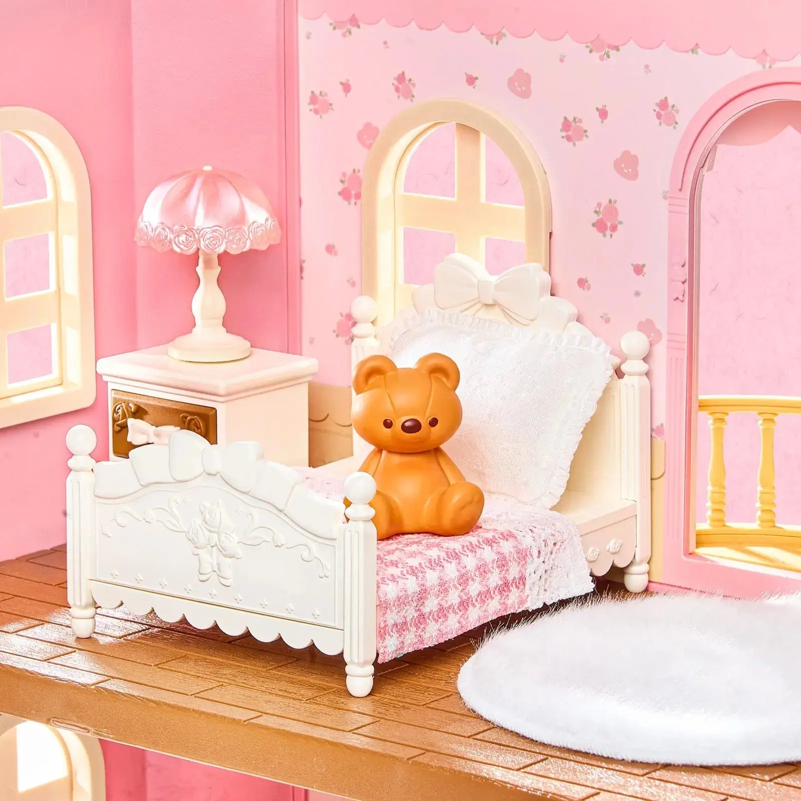 Pink Dollhouse Kit – Rolife Fairy Rose Cottage HH001 - Toys Quiz