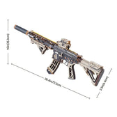 Assembled ROKR M416 Carbine dimensions of 28.4 × 2.5 × 10 inches