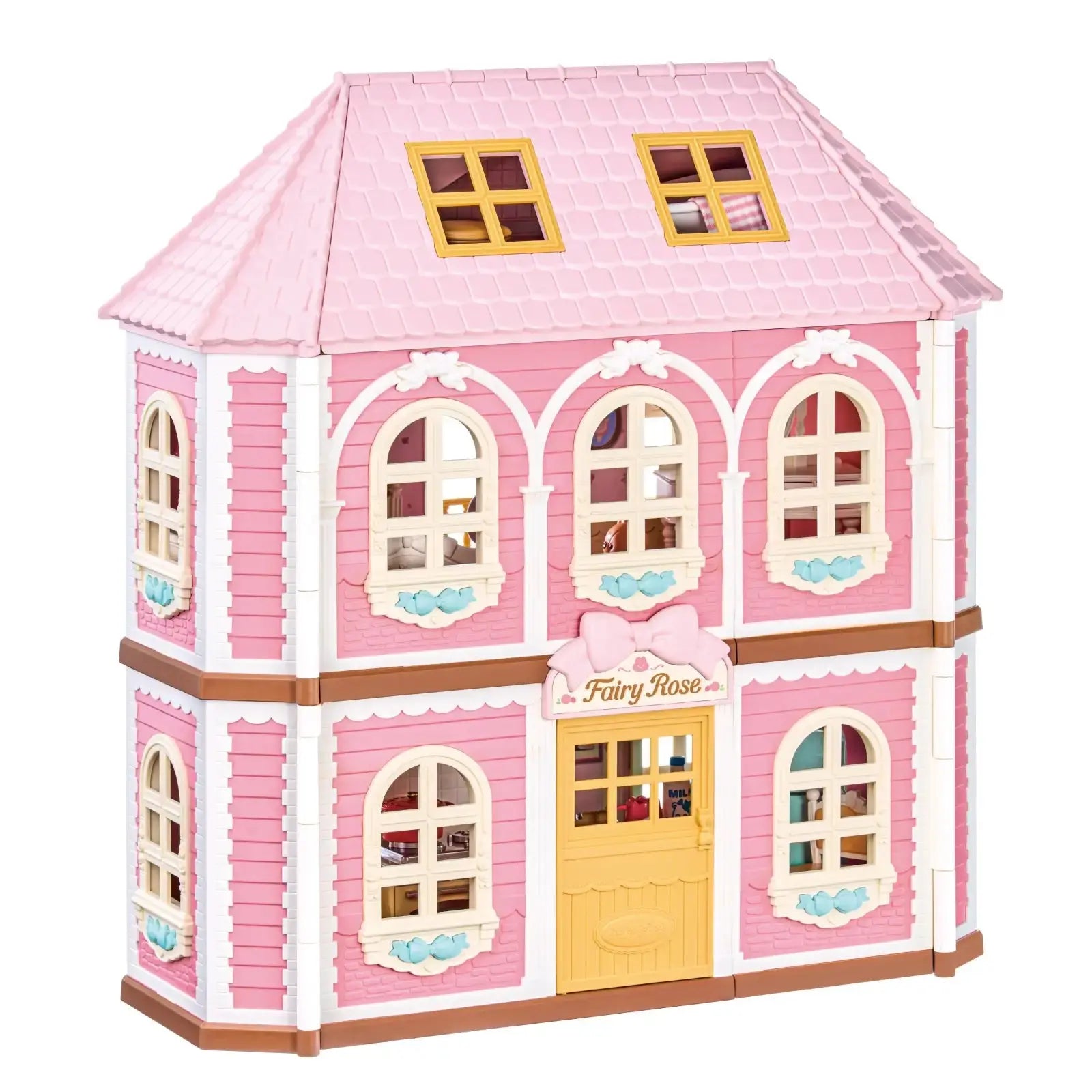 Pink Dollhouse Kit – Rolife Fairy Rose Cottage HH001 - Toys Quiz