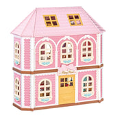 Closed Rolife Fairy Rose Cottage HH001 pink Victorian exterior