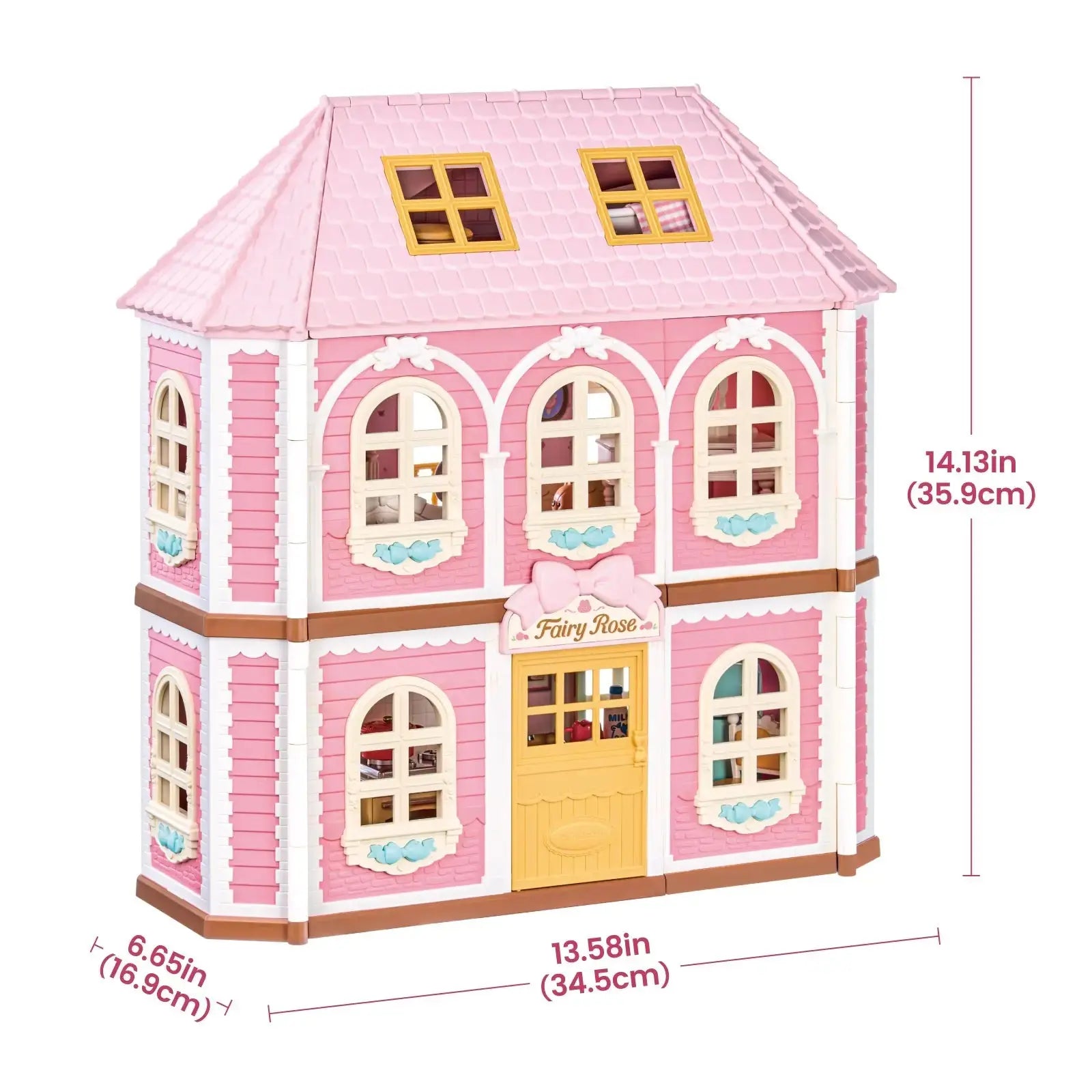 Pink Dollhouse Kit – Rolife Fairy Rose Cottage HH001 - Toys Quiz