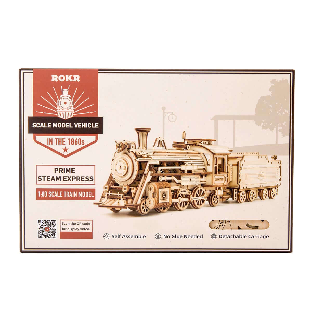 Prime Steam Express Train 3D Wooden Puzzle