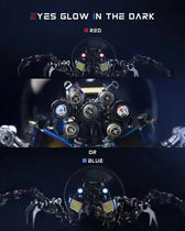 3D metal puzzle plasma spider showing different LED color options