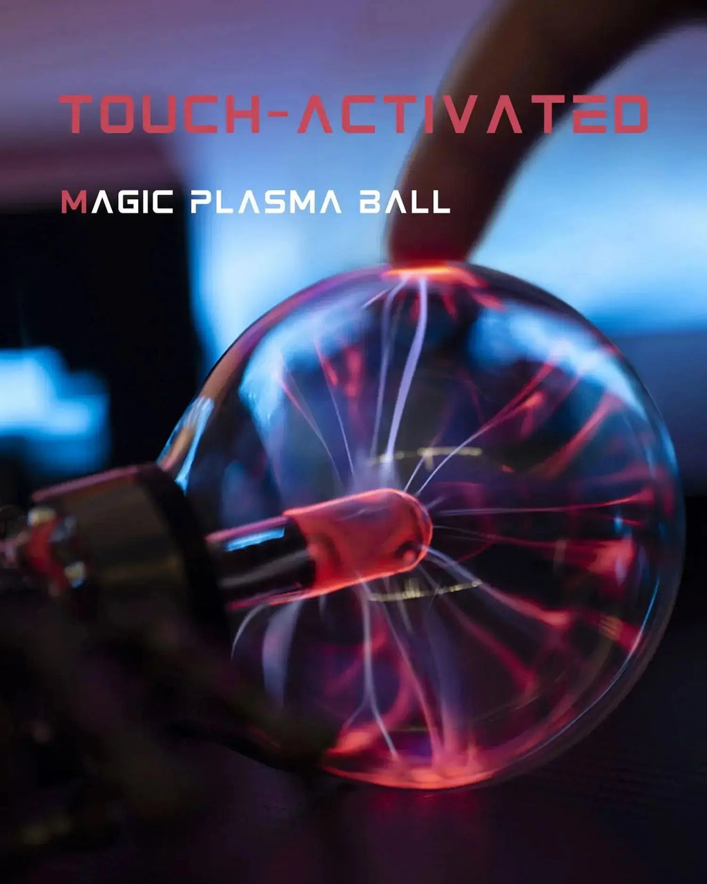 Plasma spider 3D metal puzzle with glowing lamp and light effect