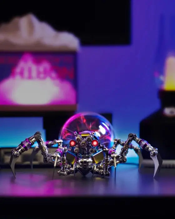 Tools and components included in the plasma spider 3D metal puzzle kit
