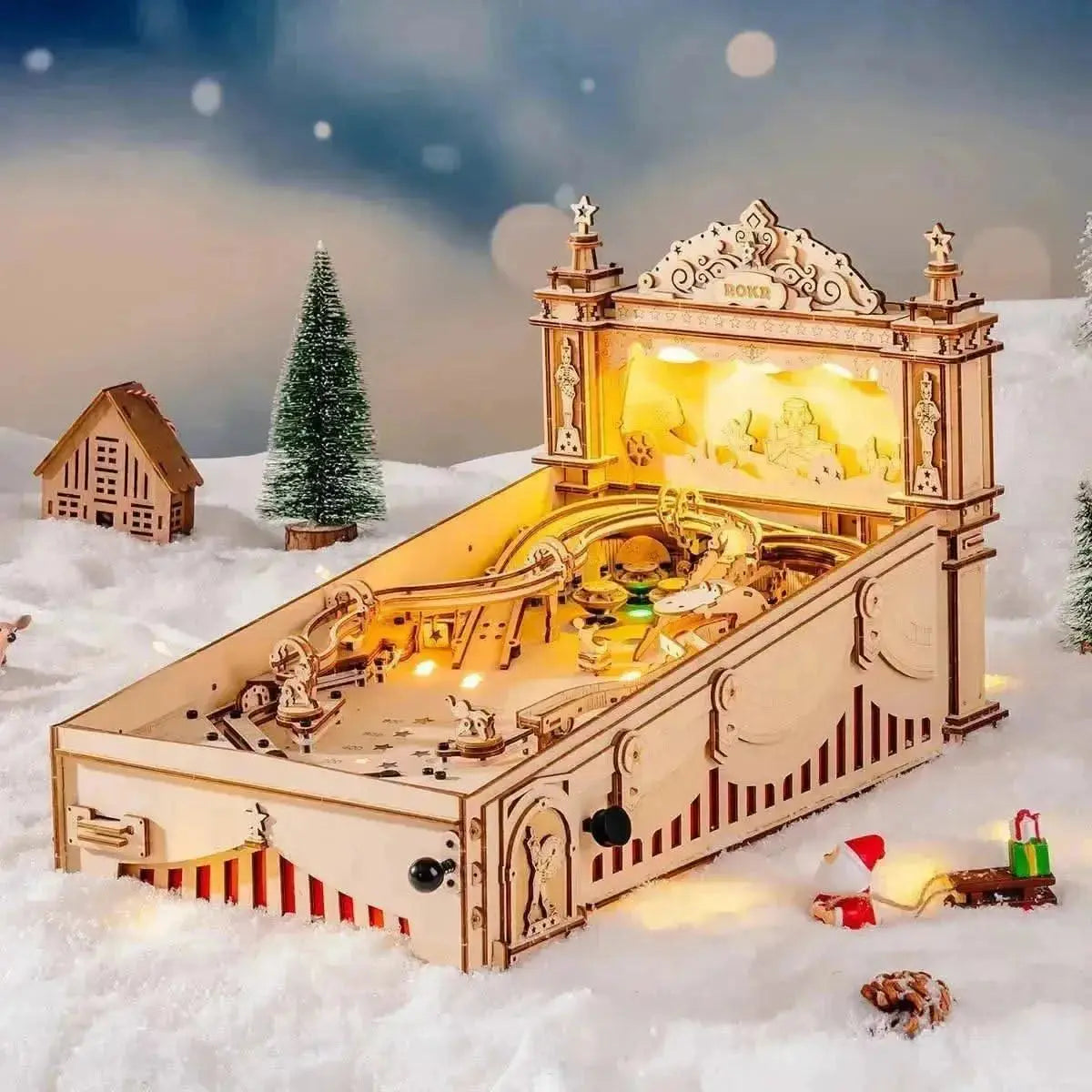 3D Pinball Machine 3D Wooden Puzzle EG01 - Toys Quiz